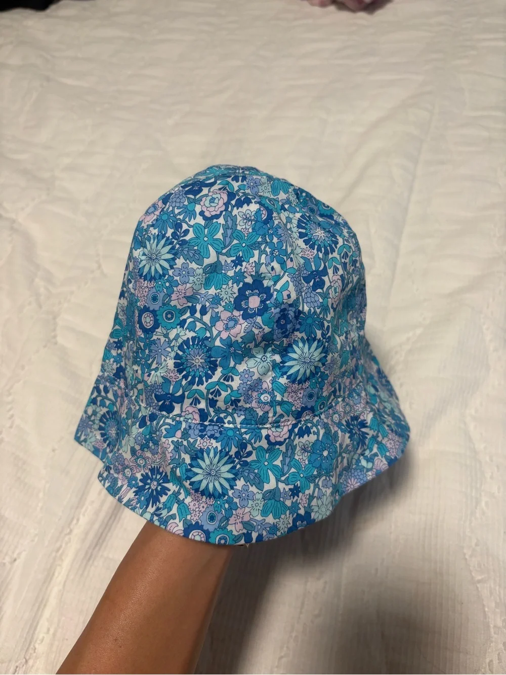 Jacadi Blue Floral Sun Hat